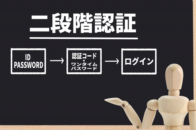 知識情報（暗証番号）、所持情報（カード類）、生体情報（顔認証や指紋認証）などの多要素認証